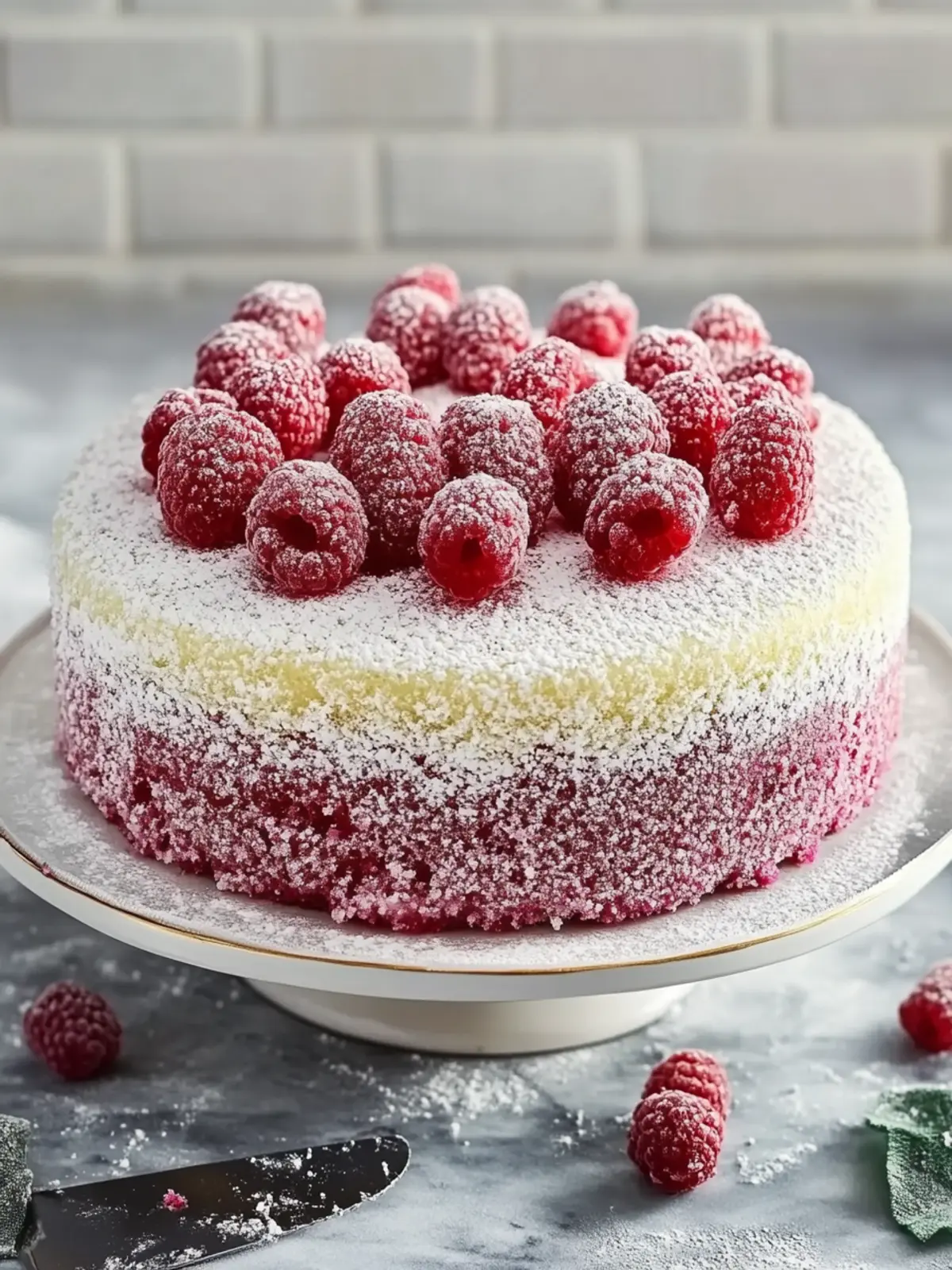 Raspberry Lamington Cake