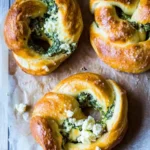 spinach & feta stuffed pretzels