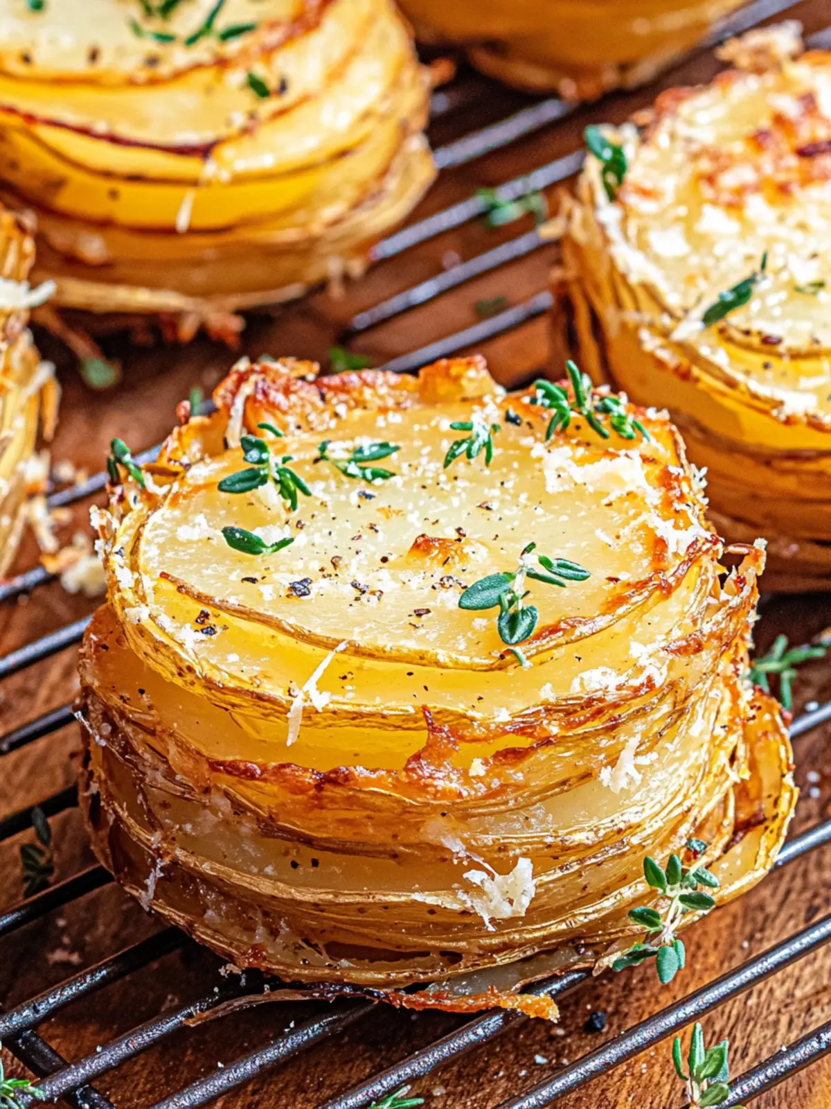 Parmesan Potato Stacks