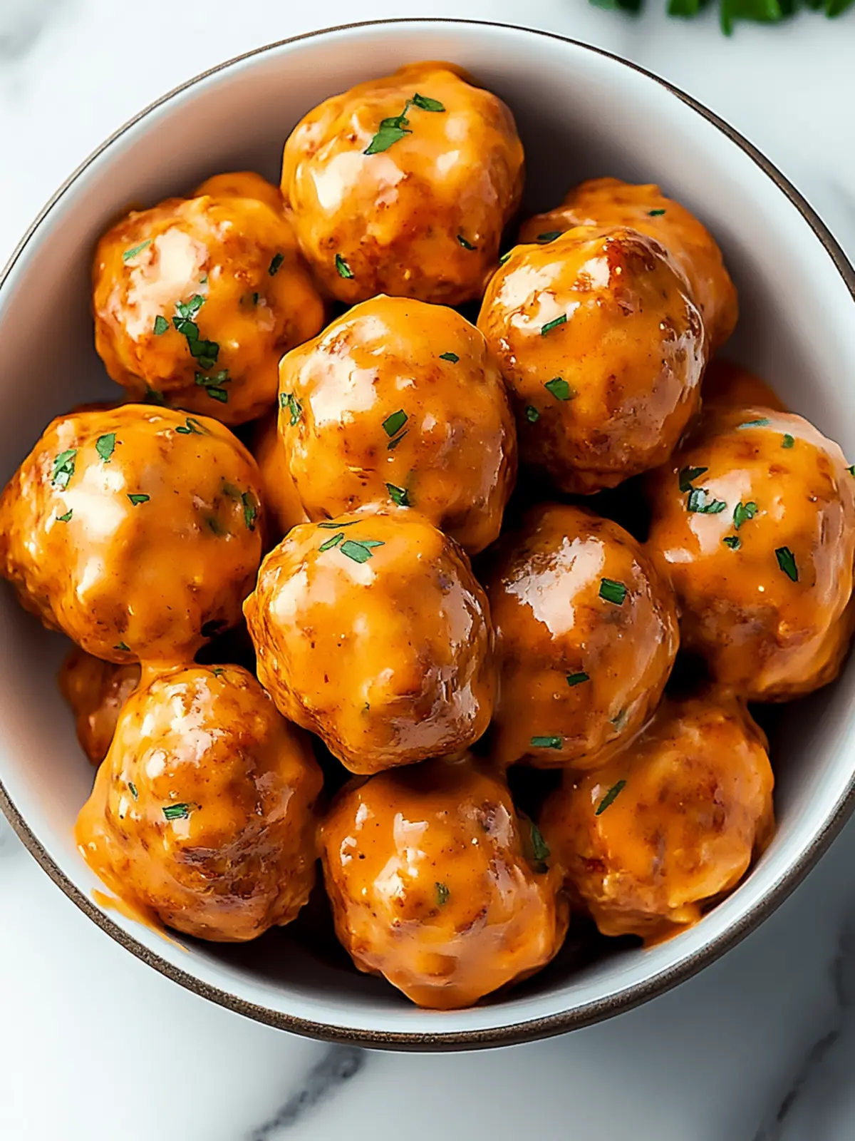 Buffalo Keto Chicken Meatballs