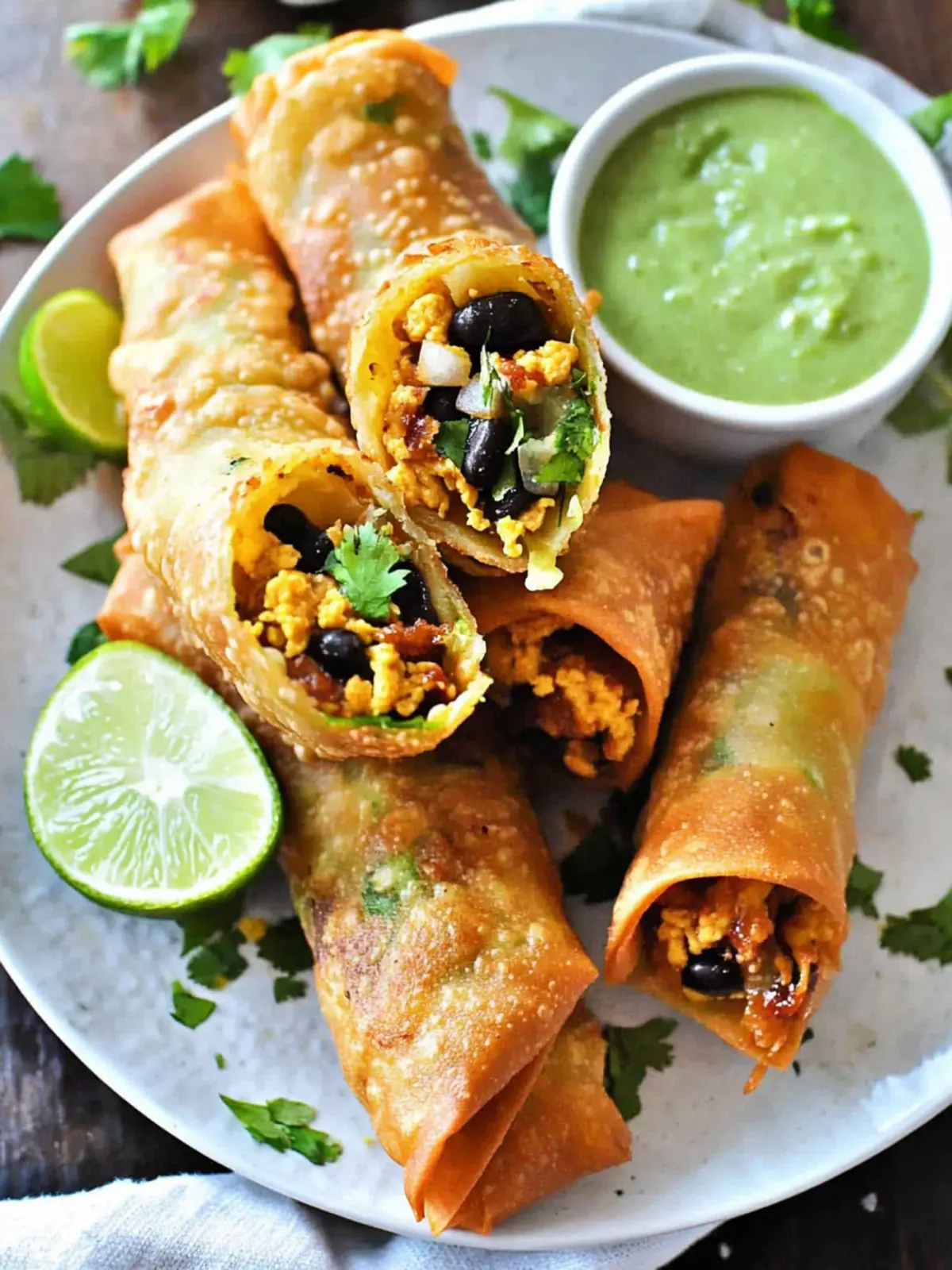 Vegan Tex Mex Fried Egg Rolls