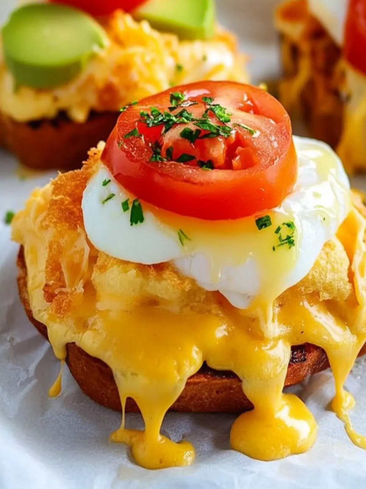 Breakfast Grilled Cheese Eggs Benedict
