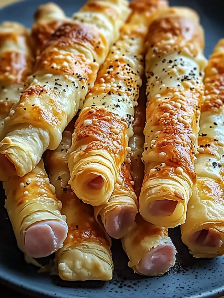Ham and Cheese Puff Pastry Sticks