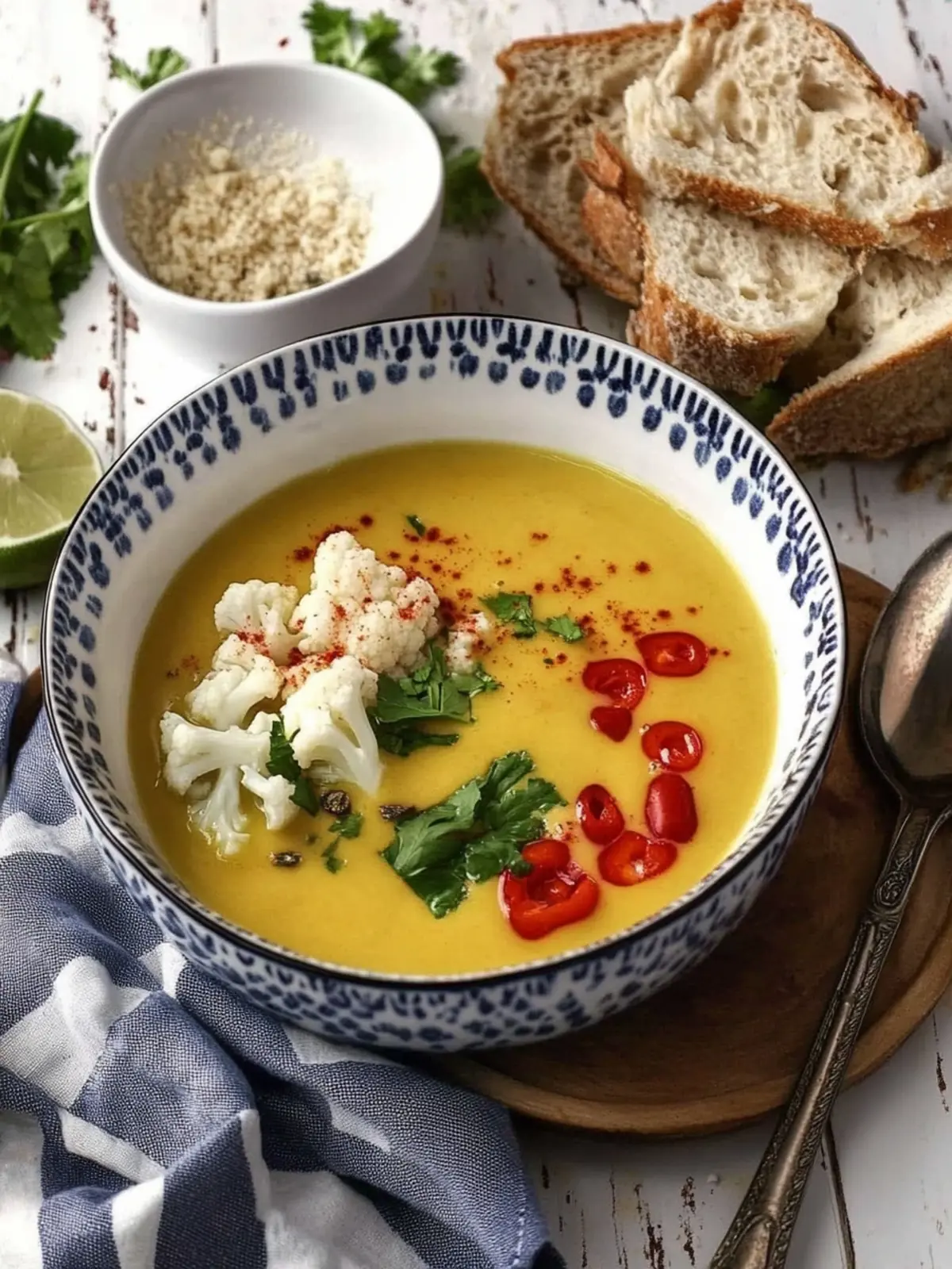Coconut Cauliflower Soup