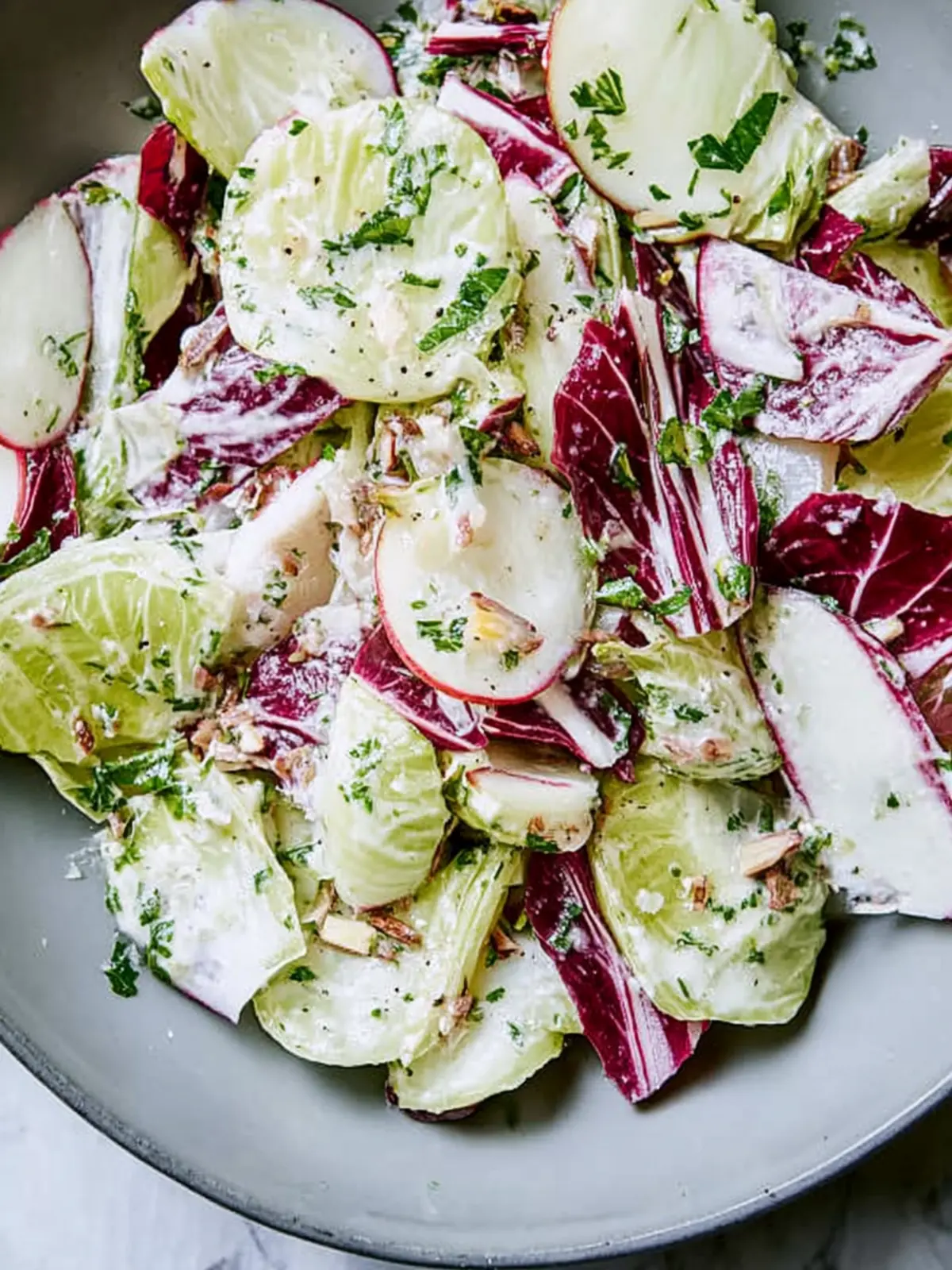 Bar Tartine’s Chicory Salad with Anchovy Dressing