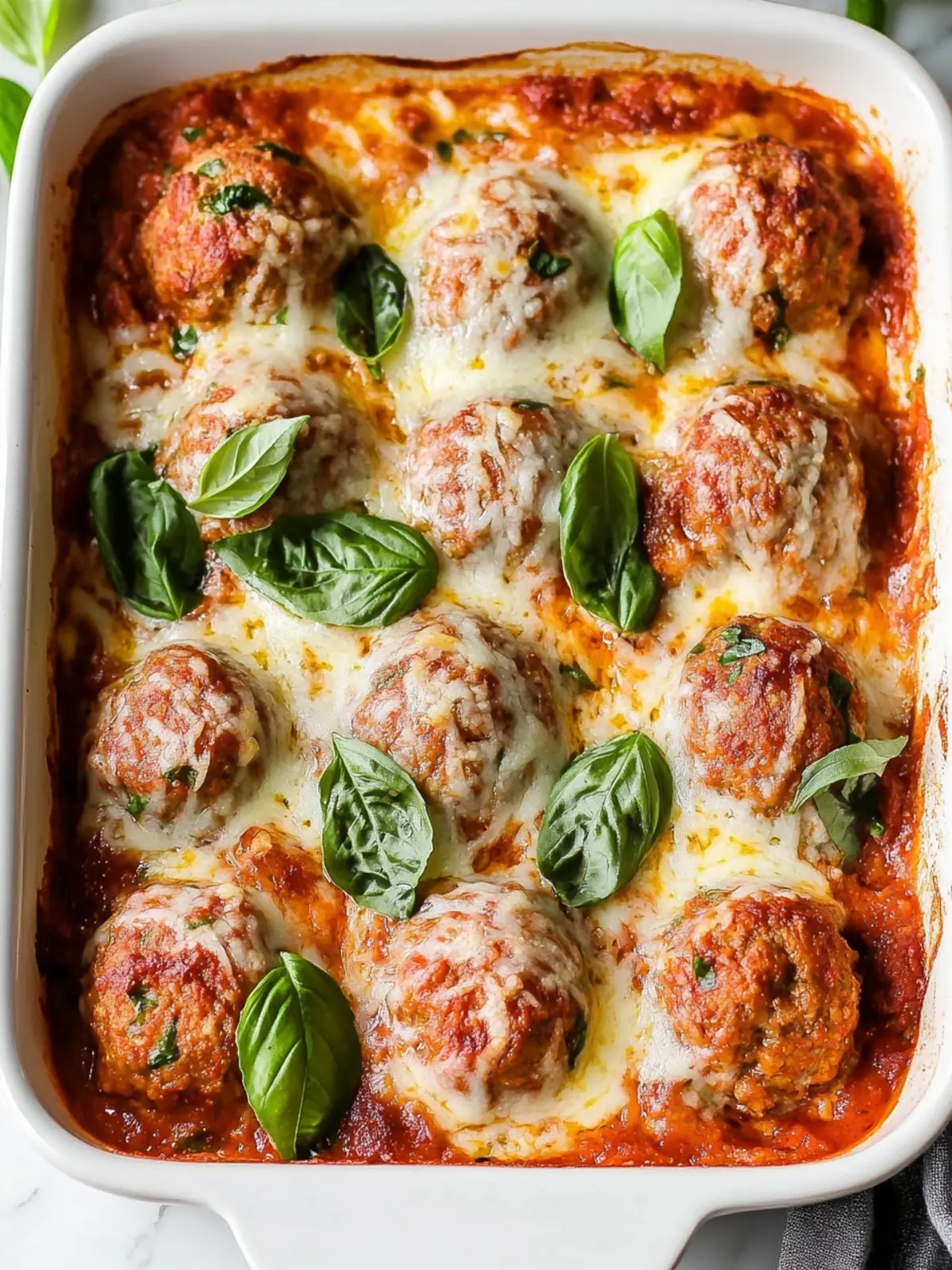 Keto Meatball Casserole