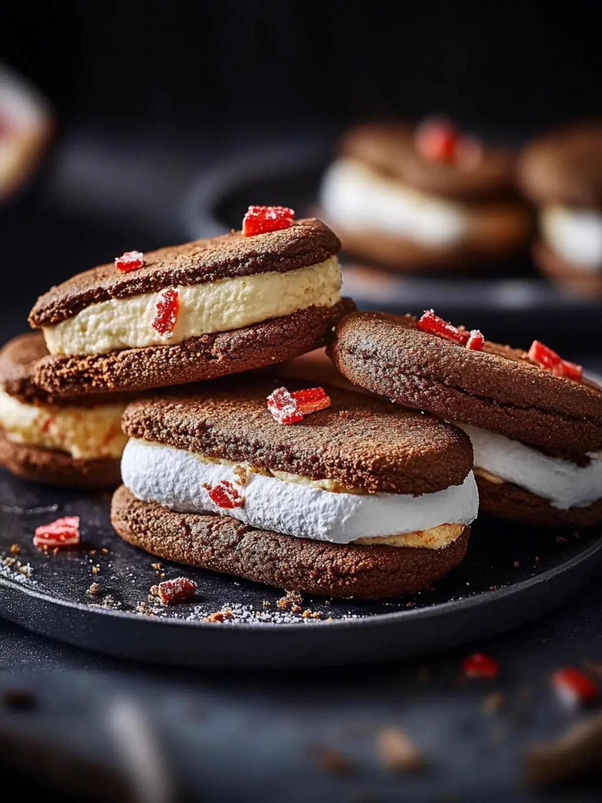 Air fryer peppermint cookie s’mores
