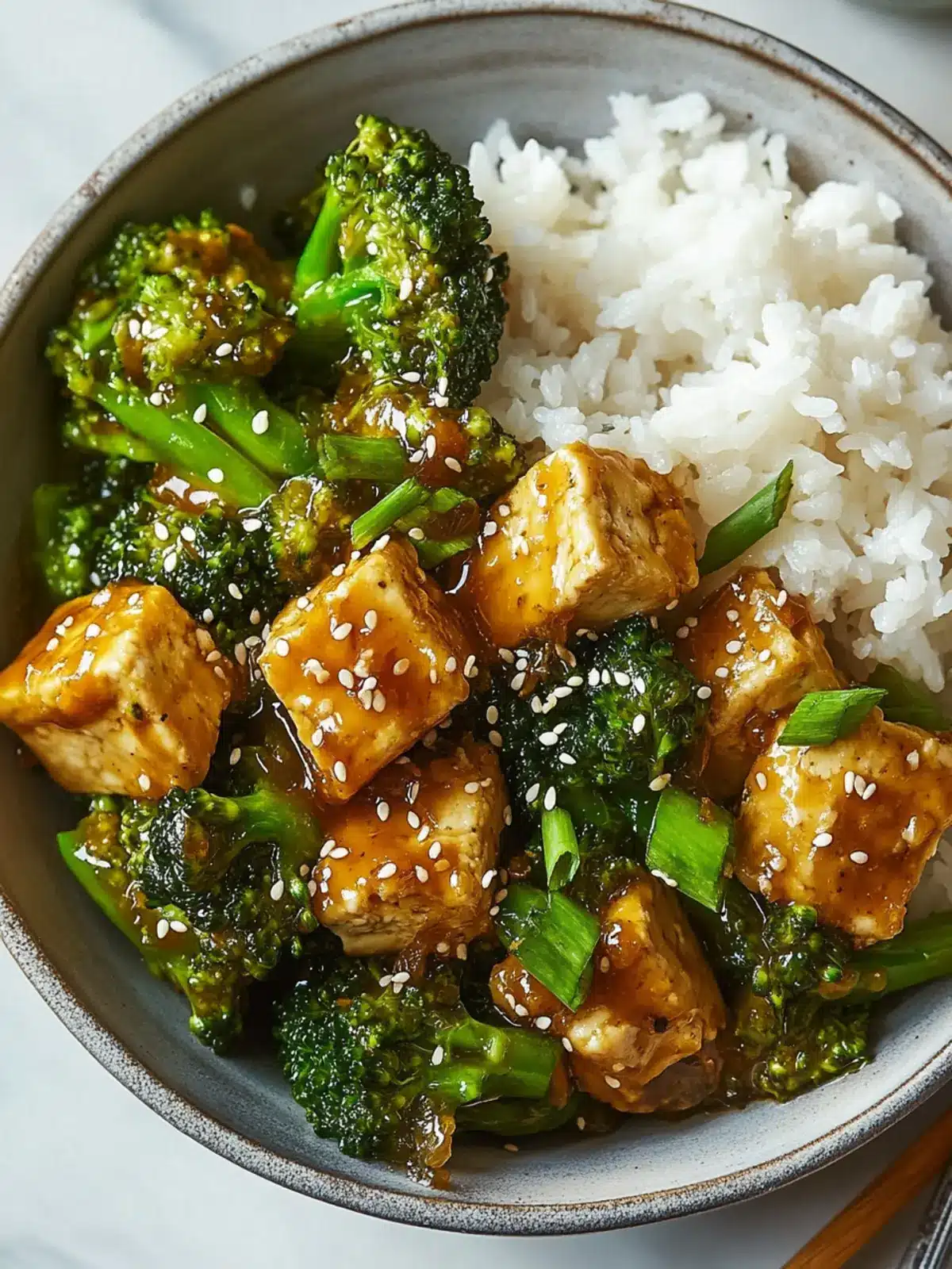 Sesame Tofu & Broccoli