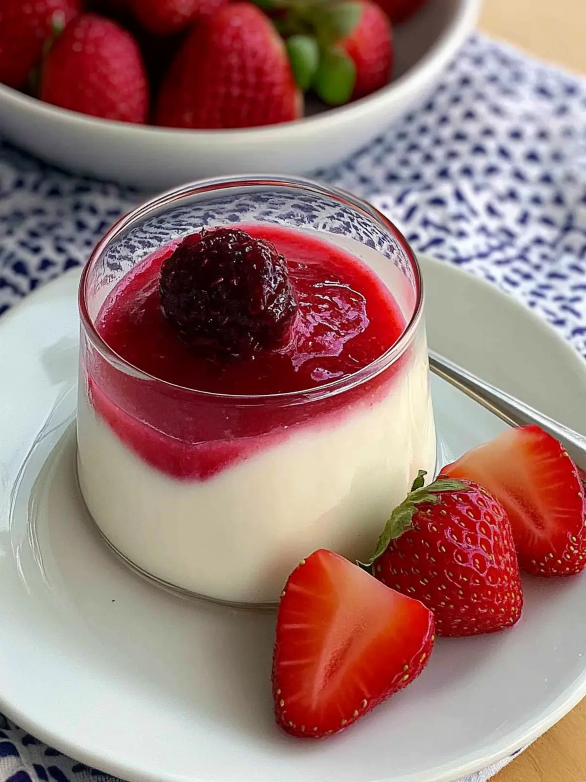 Strawberry Panna Cotta