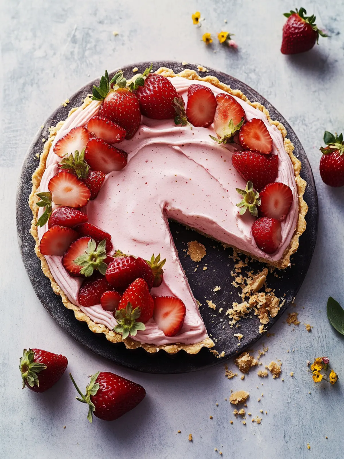 Strawberry Mousse Tart Recipe
