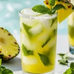 Minty Pineapple Cooler Mocktail