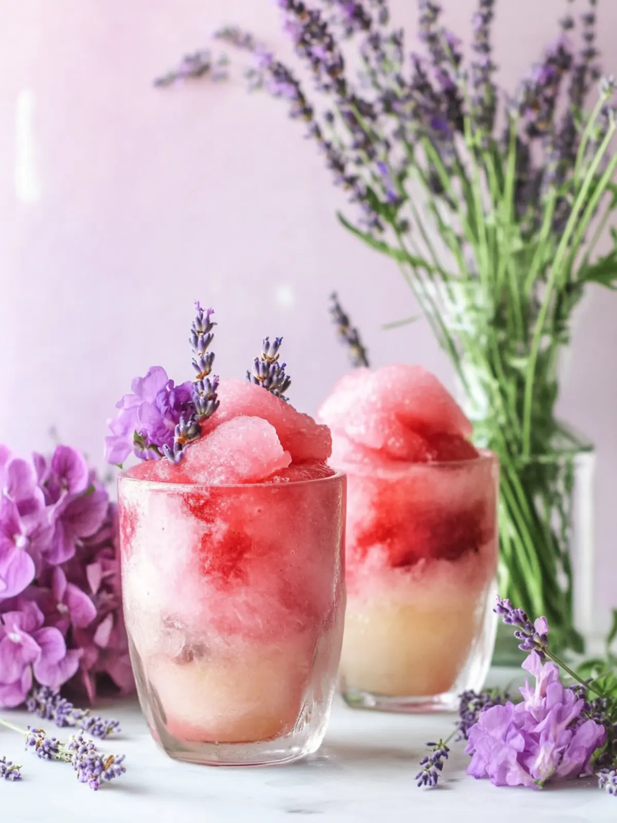 Watermelon Lavender Frosé