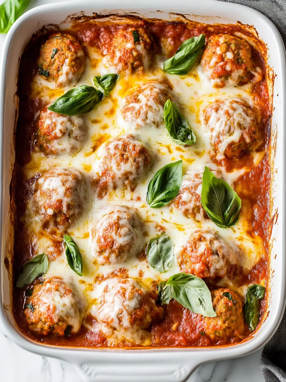 Keto Meatball Casserole