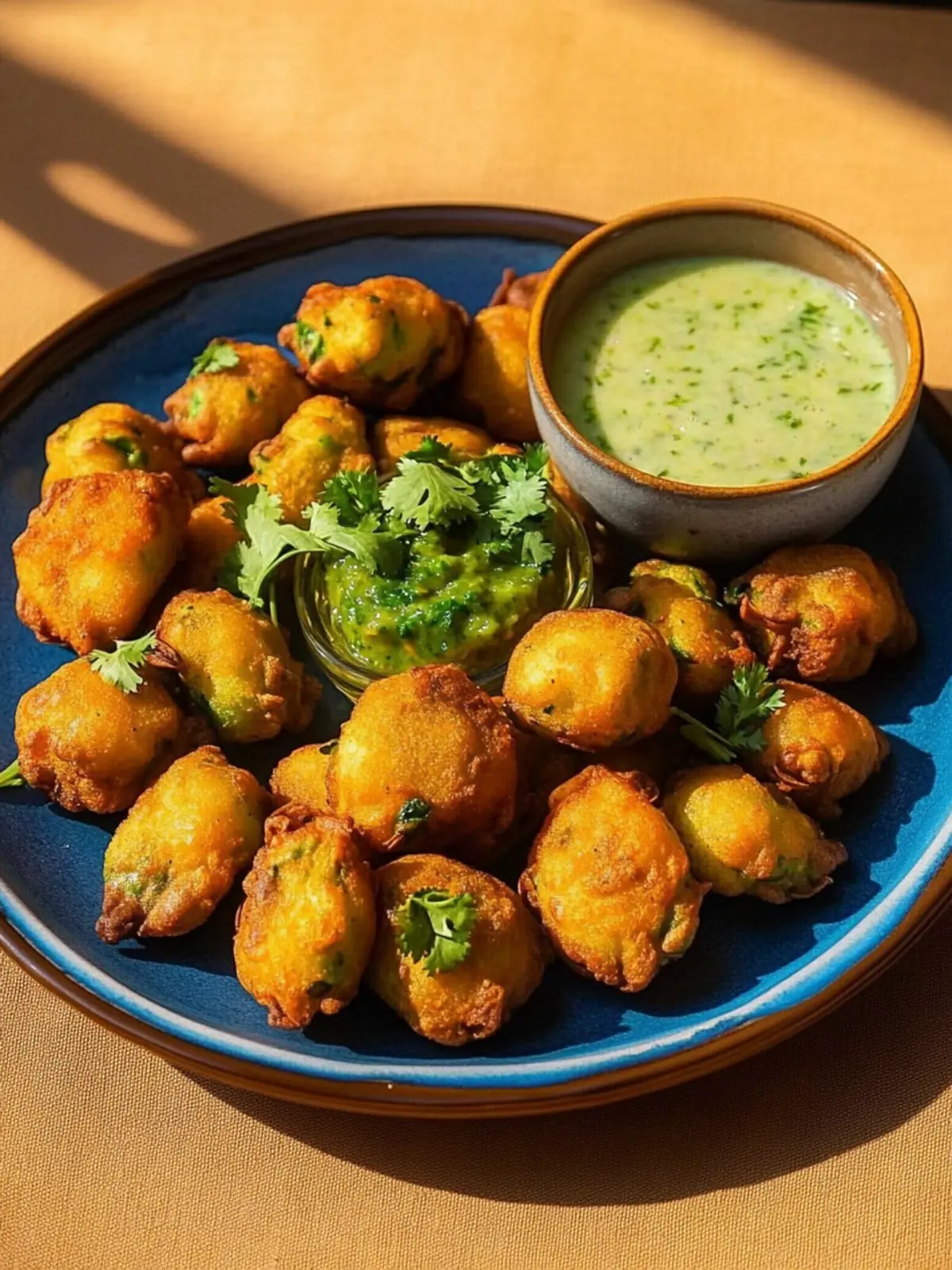 Zanzibari Pakoras w/ Coriander & Coconut Chutney