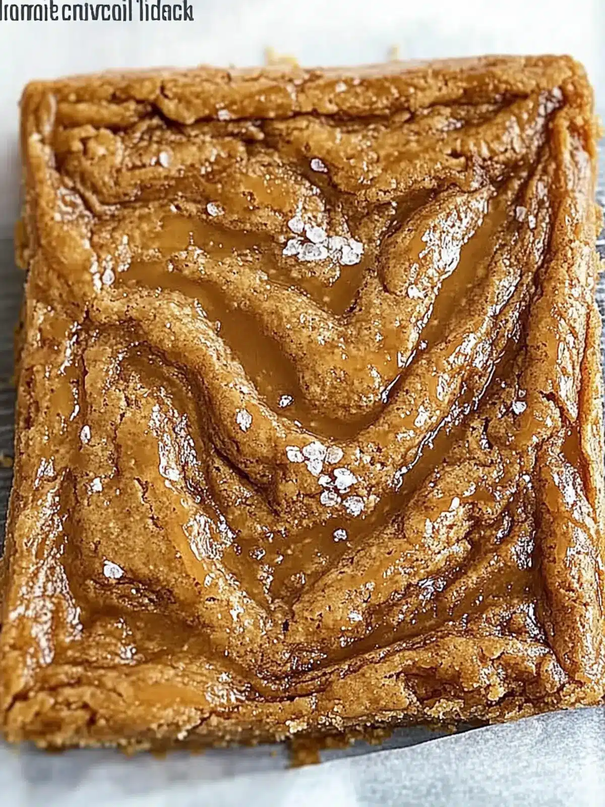 Salted Caramel Blondies