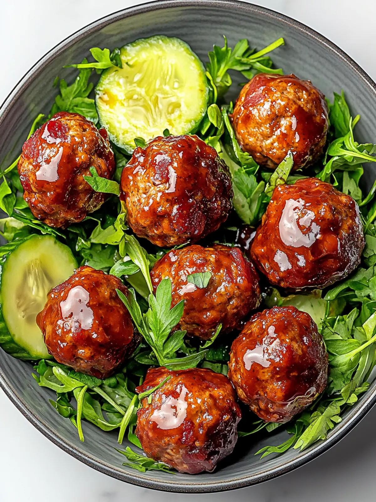 Keto BBQ Bacon Meatballs