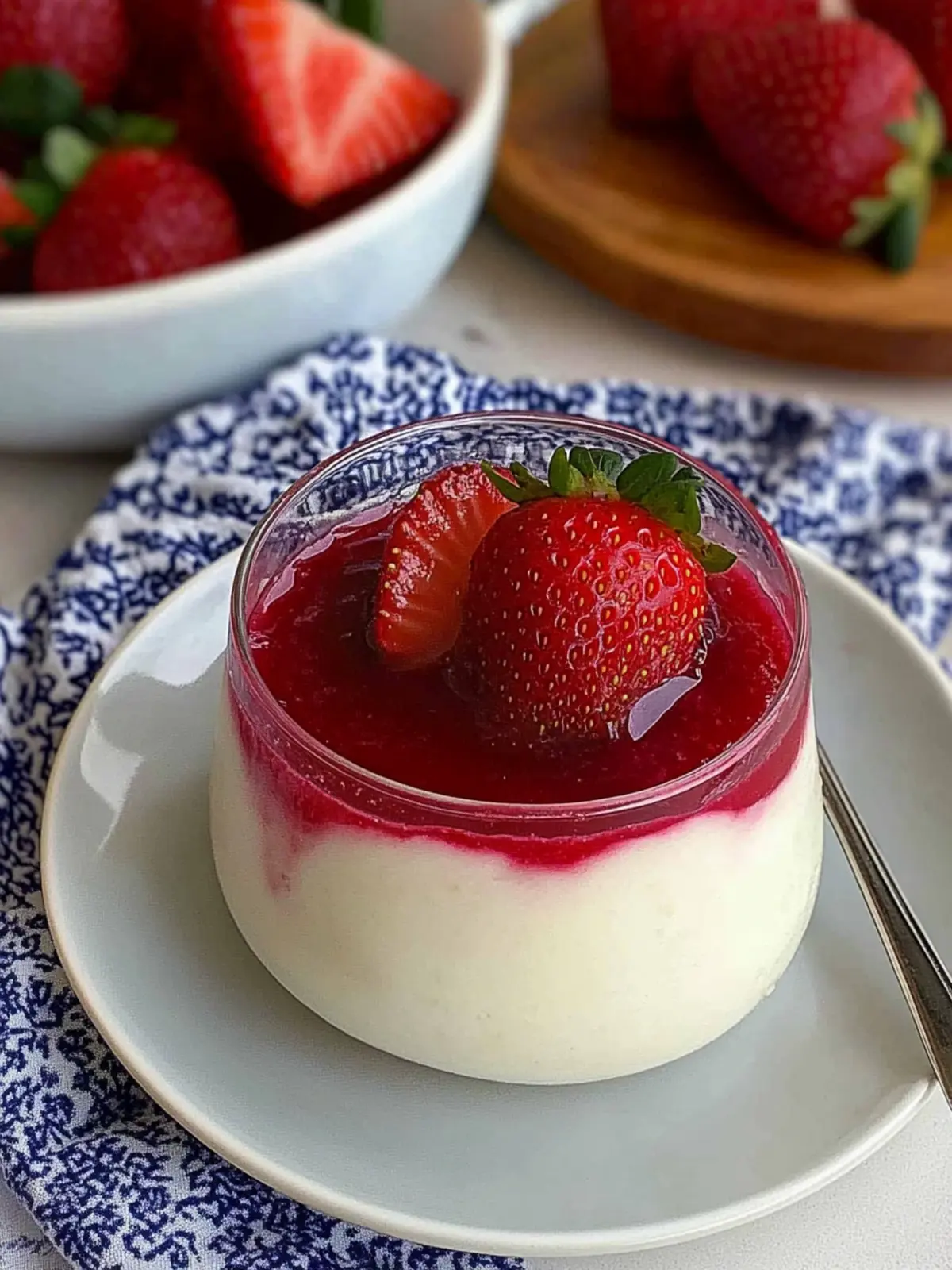 Strawberry Panna Cotta