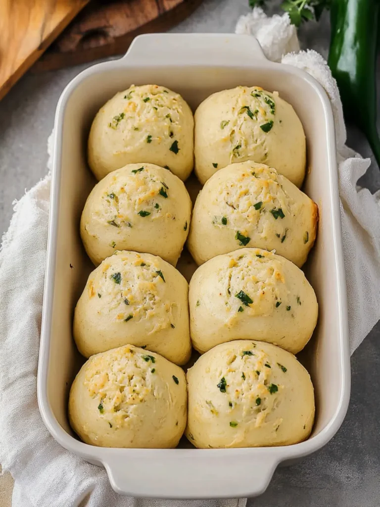 Vegan Green Chile Garlic Rolls