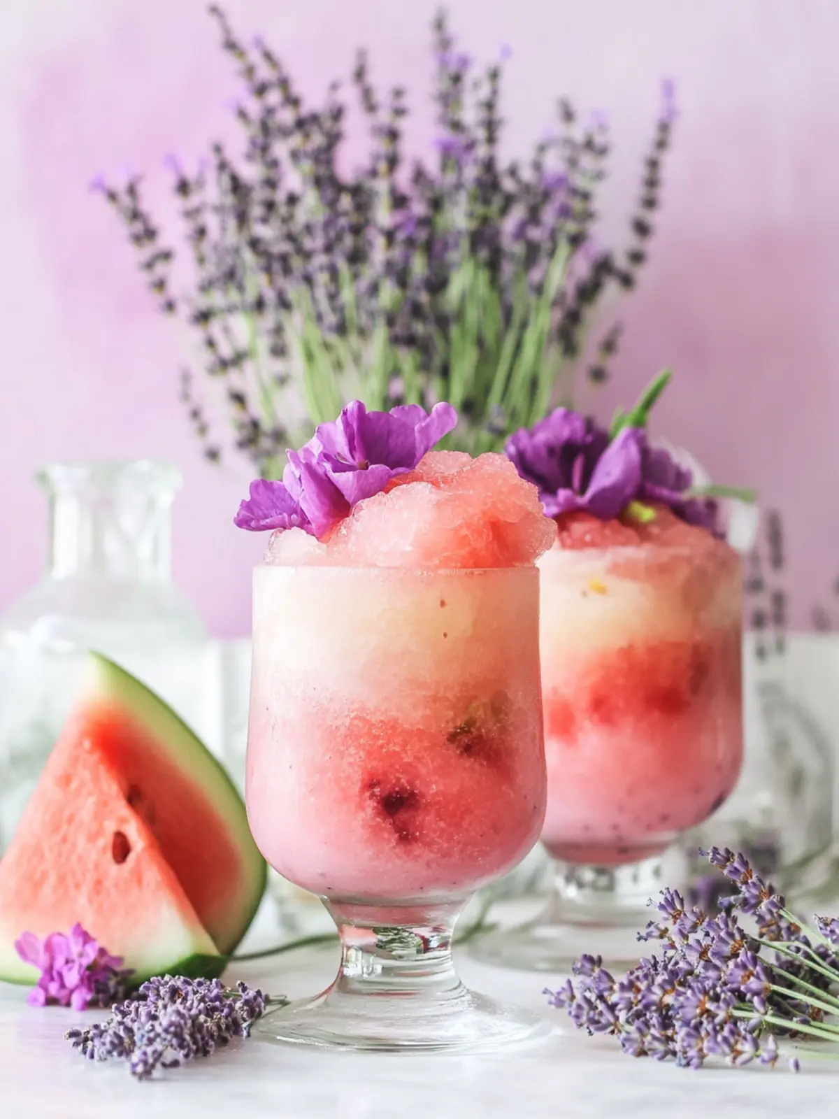 Watermelon Lavender Frosé