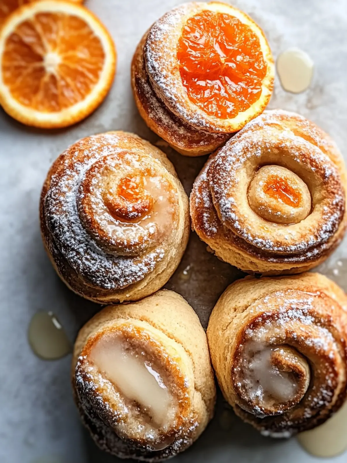 Orange and Honey Frangipane Soft Sourdough Sweet Rolls