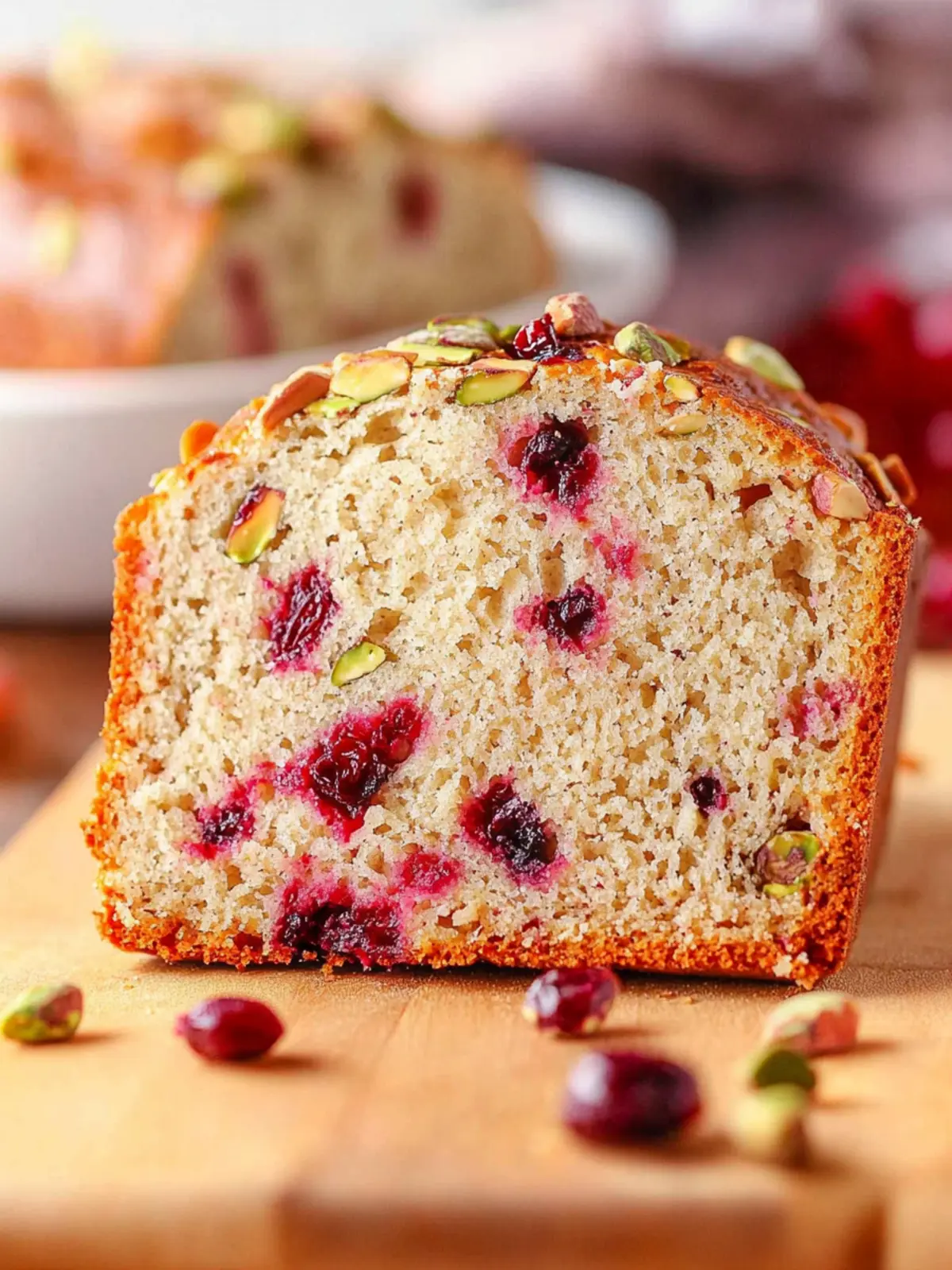 Easy Homemade Cranberry Pistachio Bread from Scratch