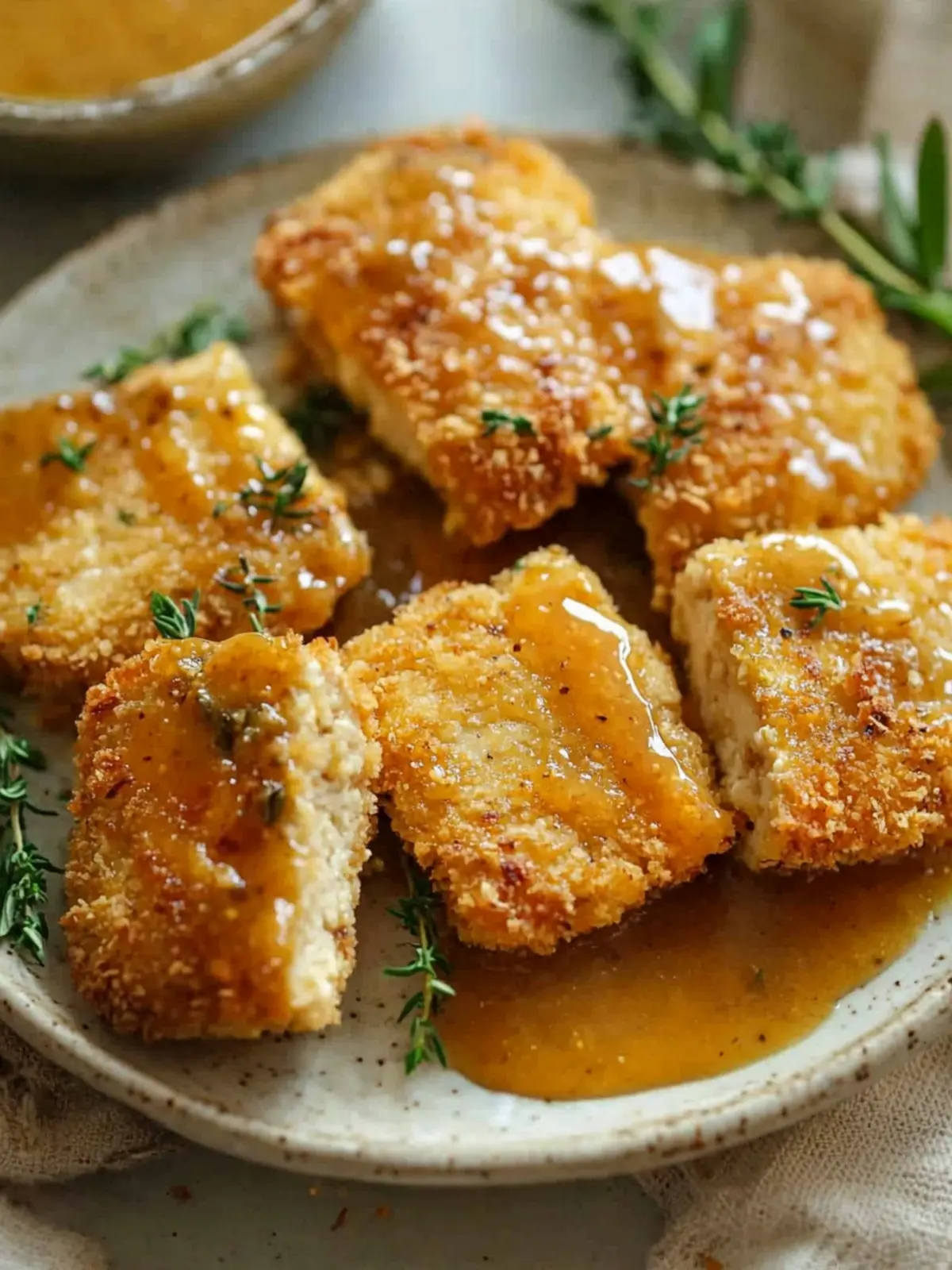 Breaded Tofu Cutlets with Gravy