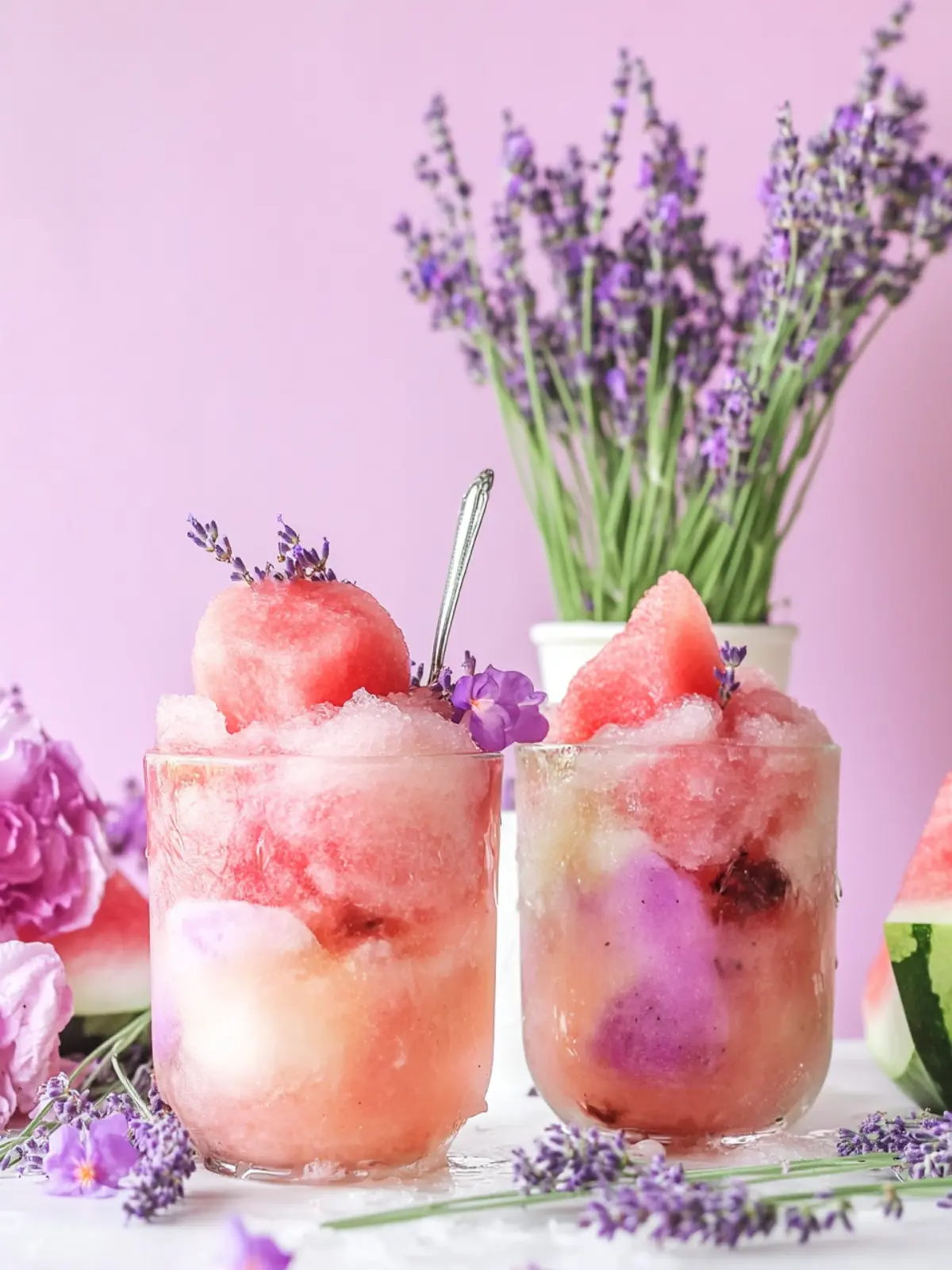 Watermelon Lavender Frosé