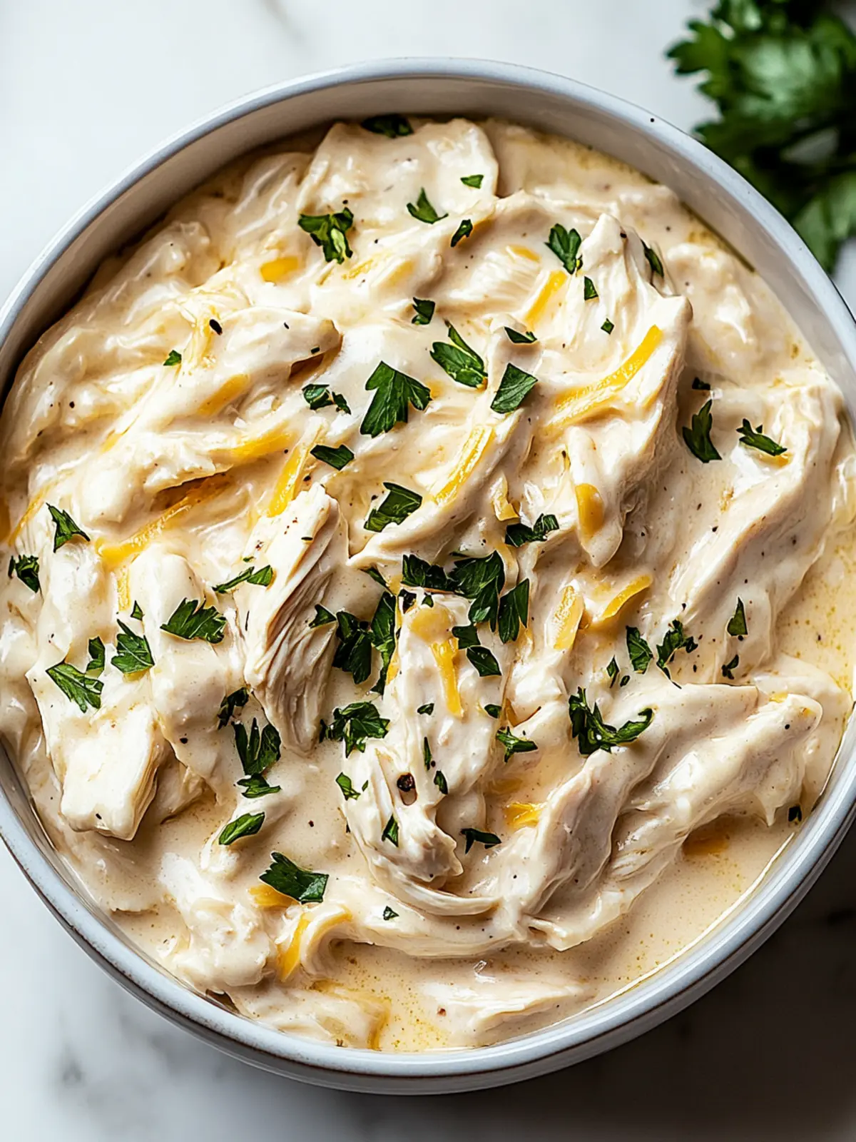 Keto Crockpot Chicken Alfredo