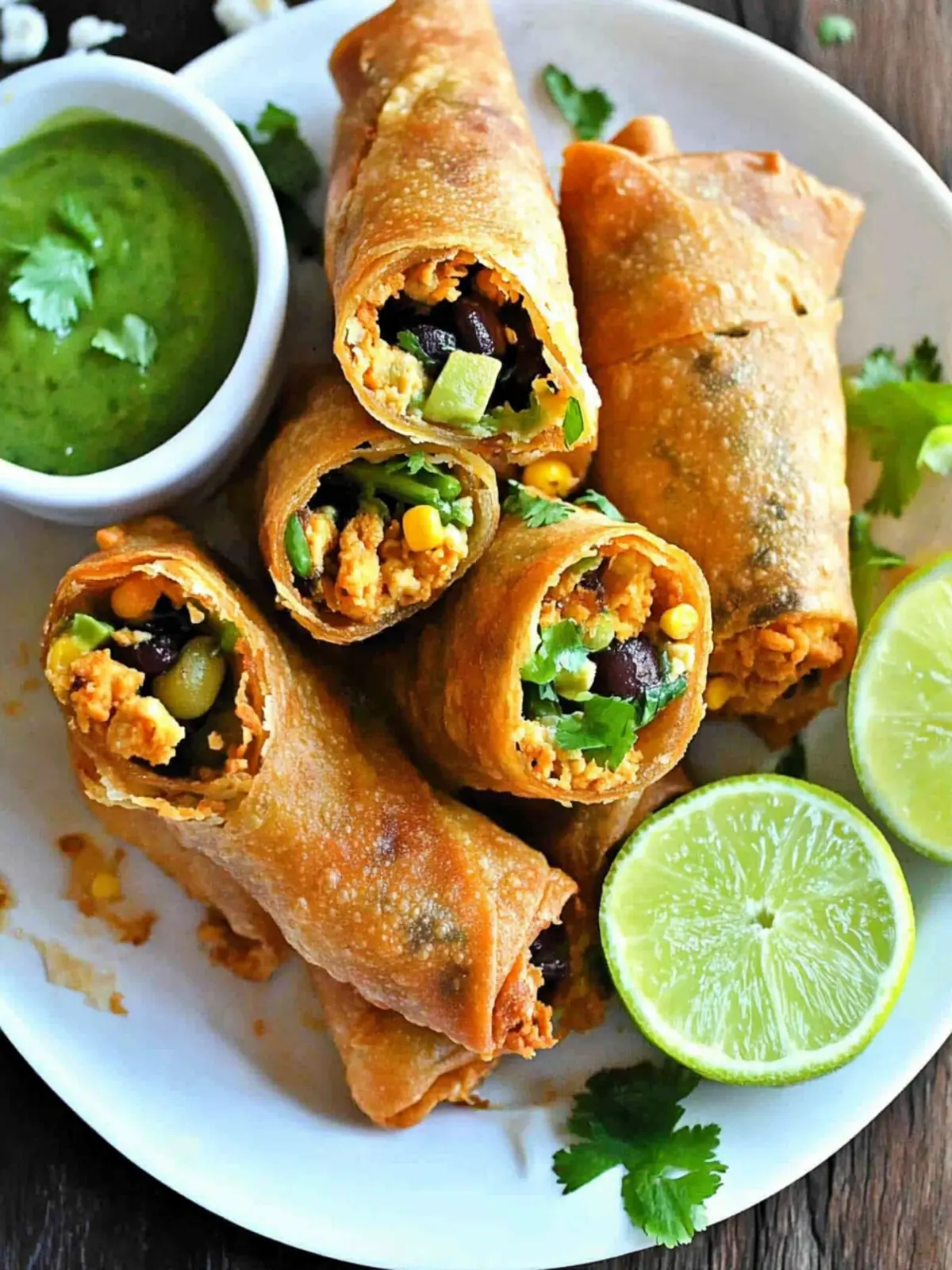 Vegan Tex Mex Fried Egg Rolls