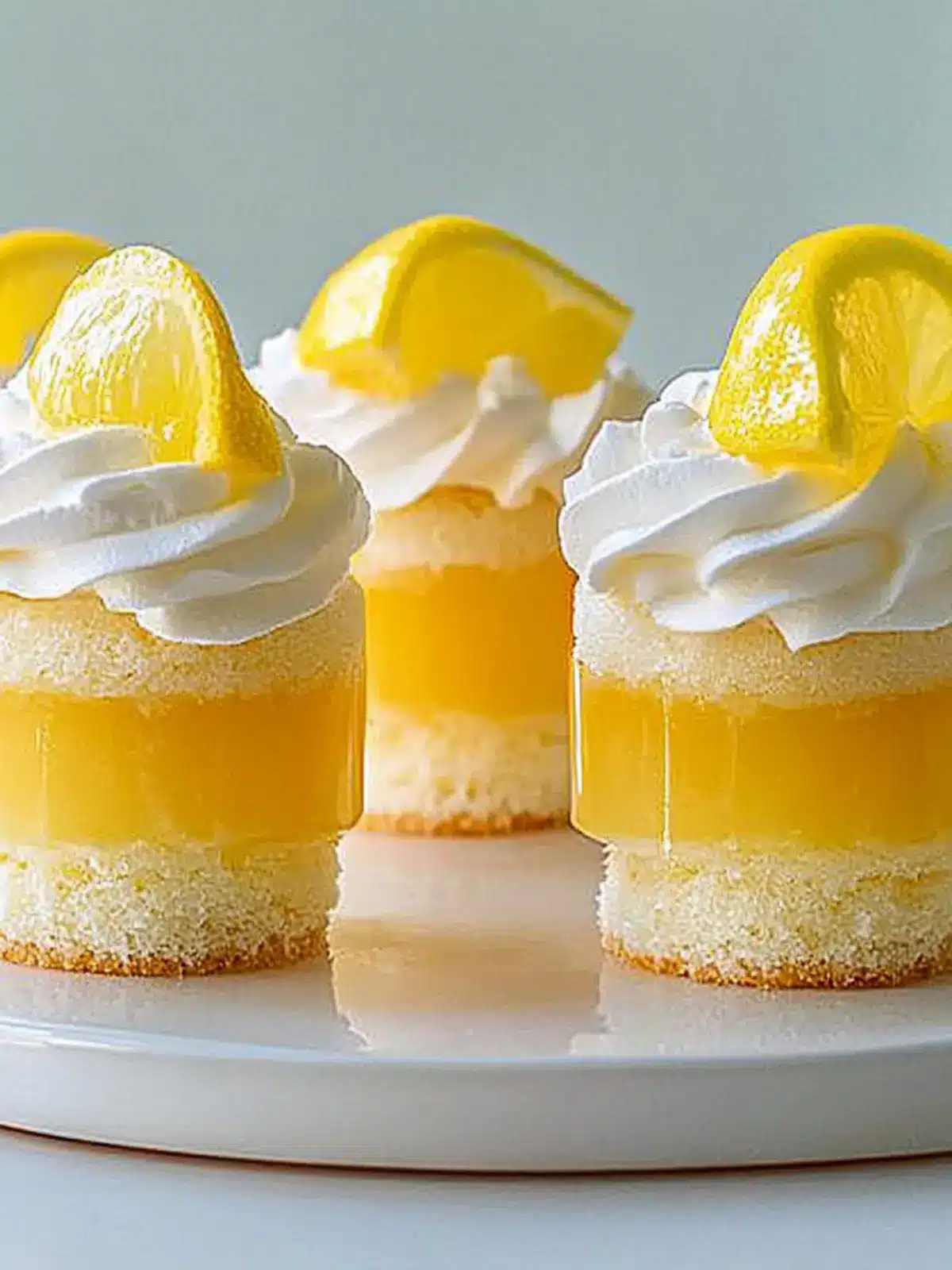 Mini limoncello trifle cakes