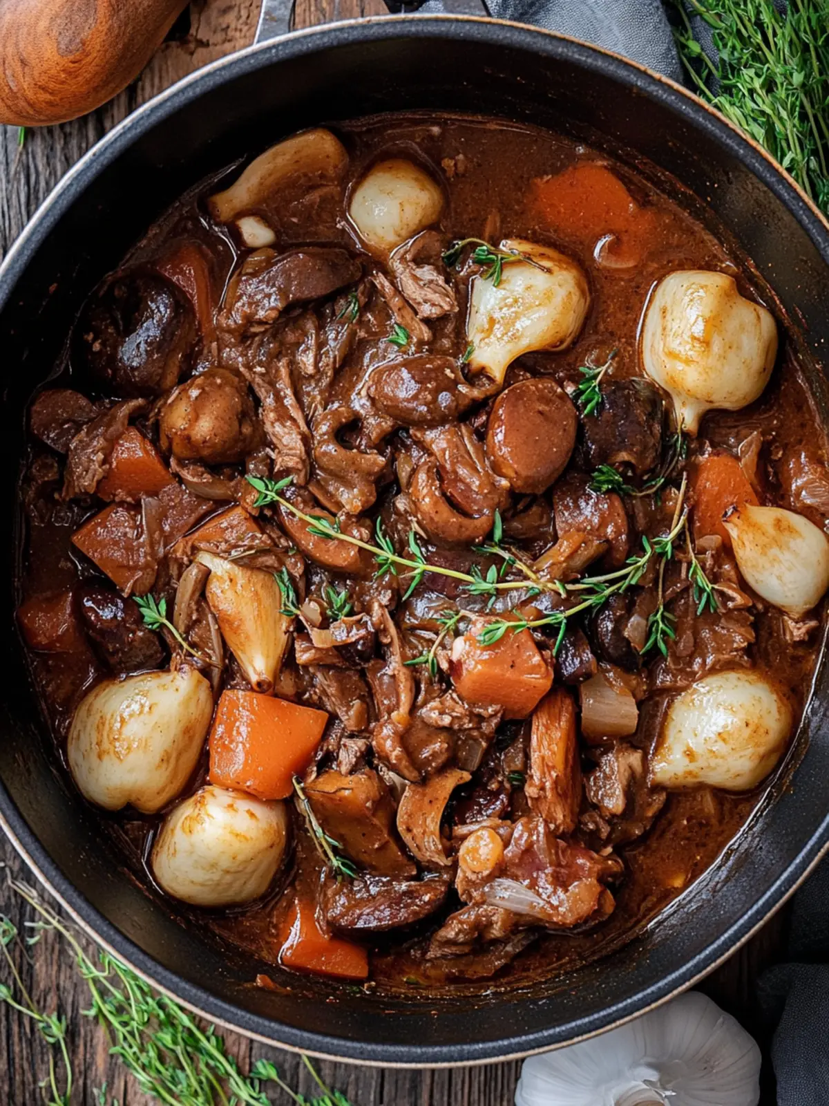 Jackfruit Bourguignon