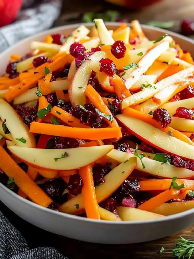 Refreshing Apple Cranberry Carrot Salad