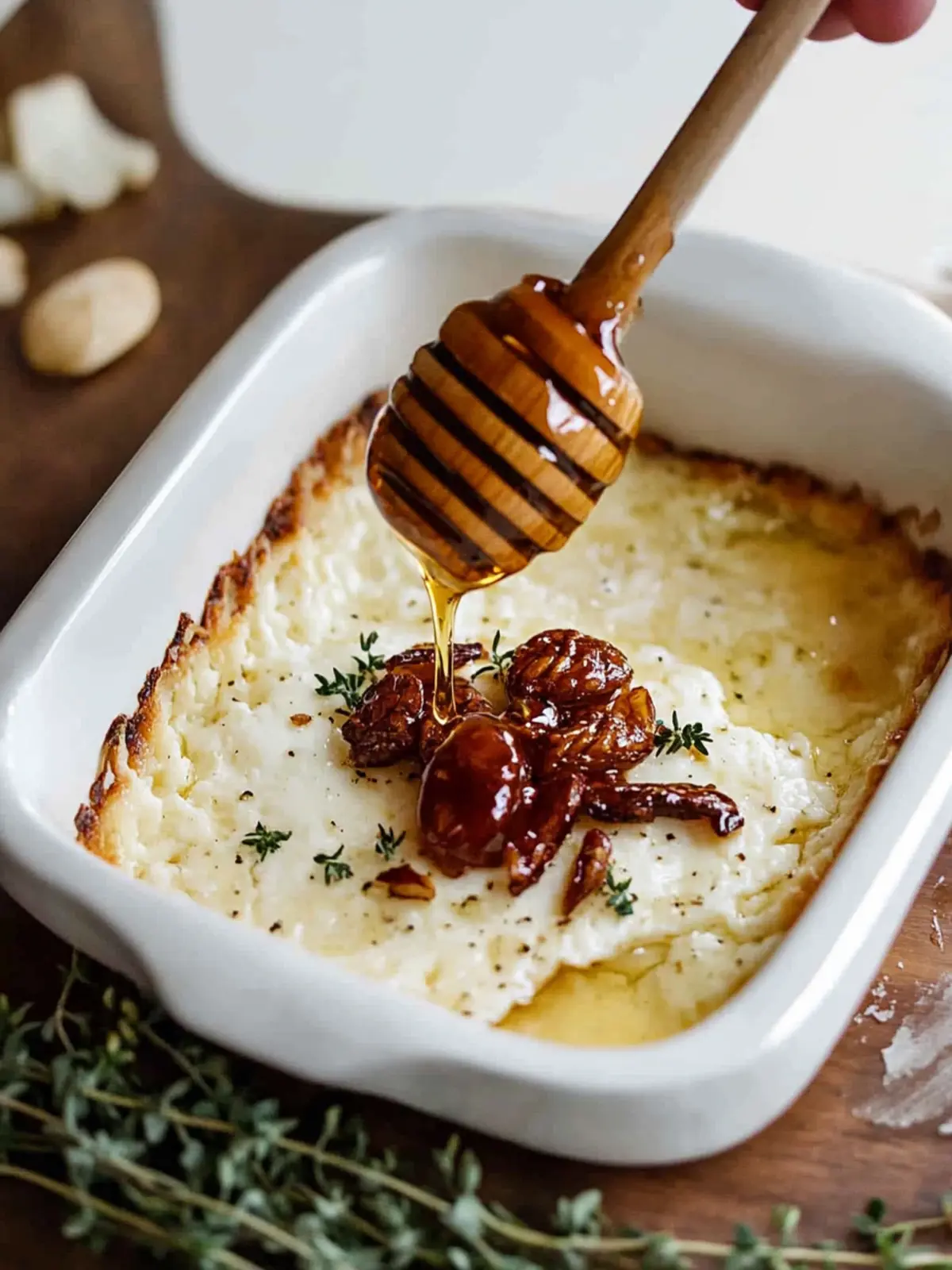 Baked Goat Cheese + Hot Honey