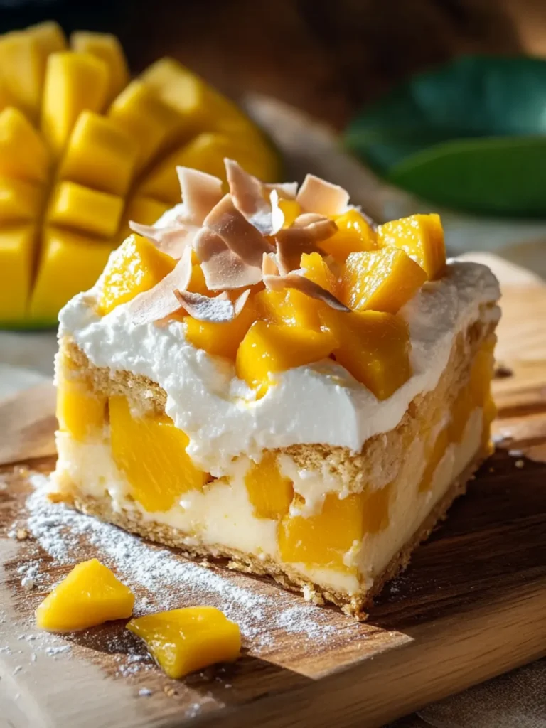 Mango Coconut Bread Pudding