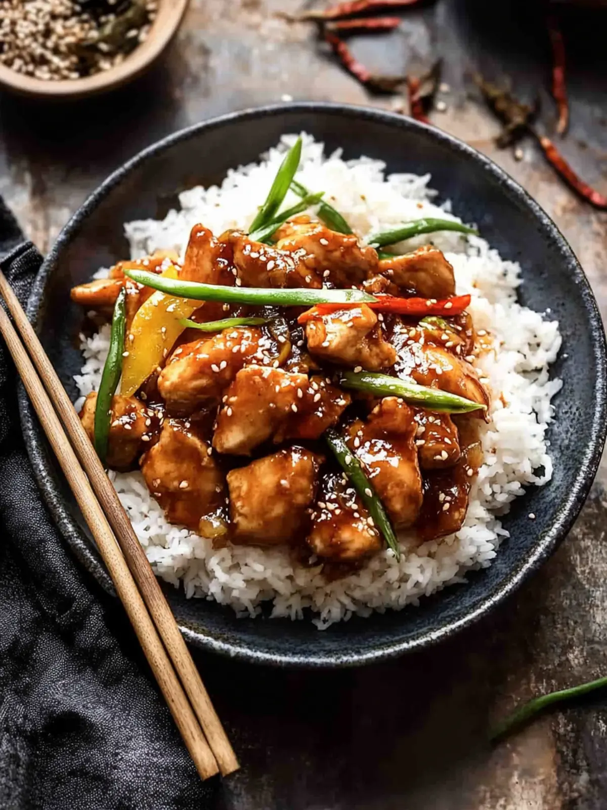 Weeknight Sesame Teriyaki Chicken with Ginger Rice