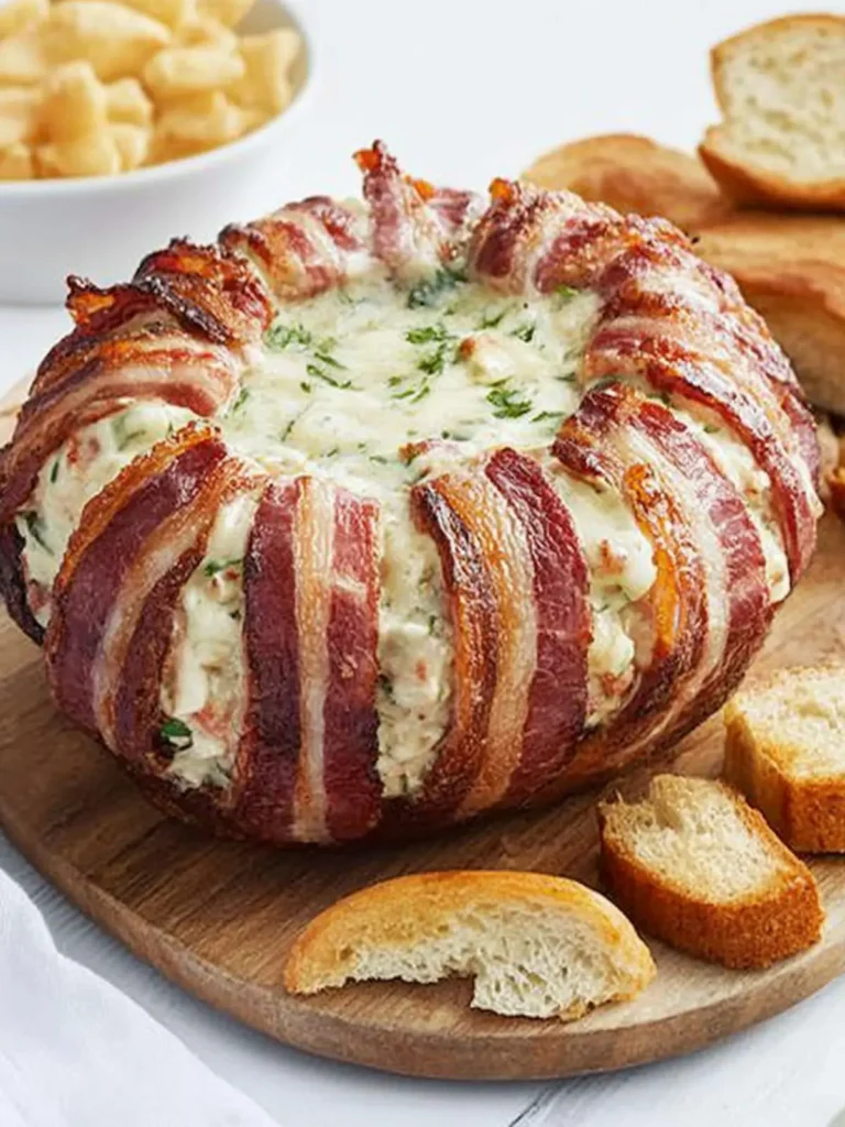 Glazed bacon cheese-mas cob loaf