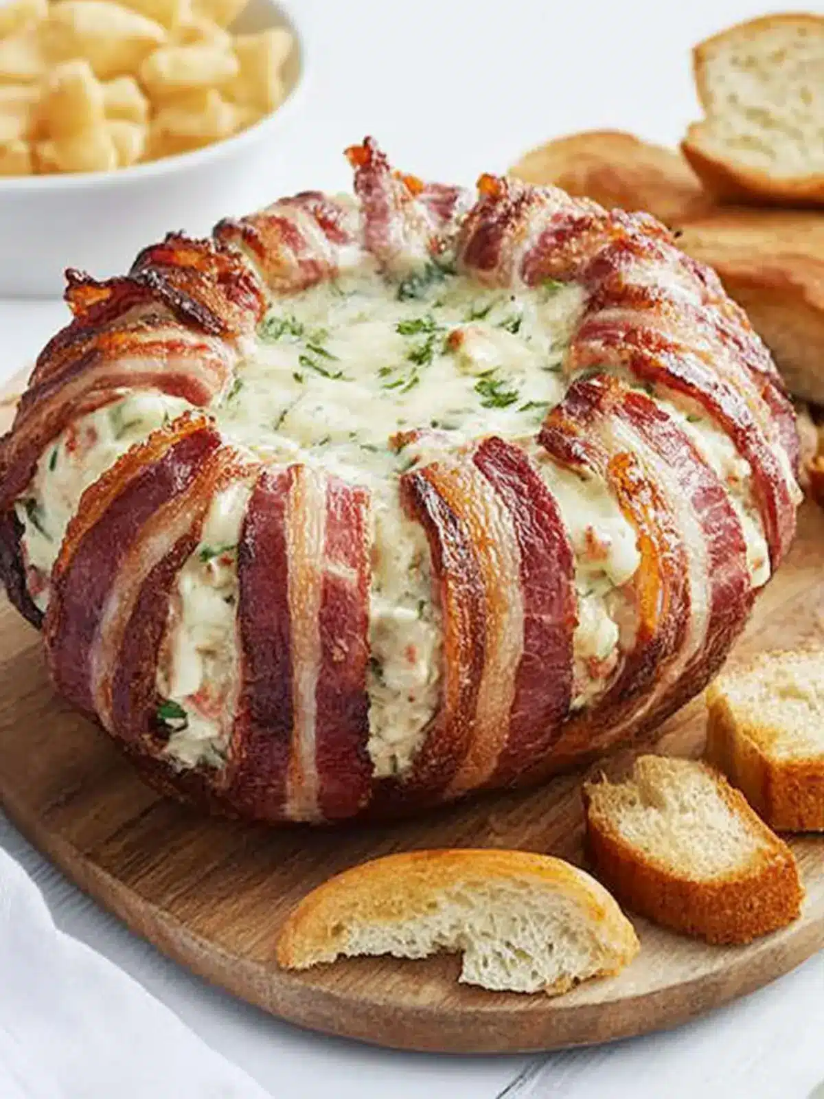 Glazed bacon cheese-mas cob loaf