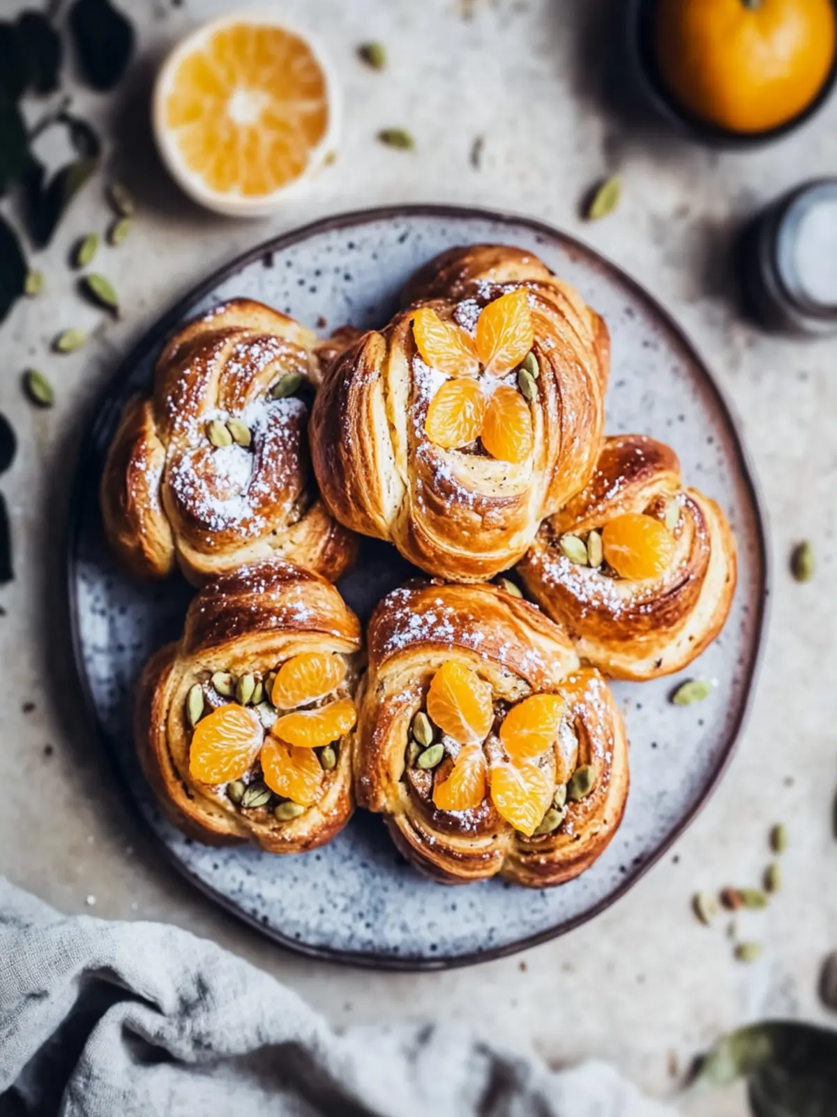 Heavenly Vegan Orange Cardamom Buns