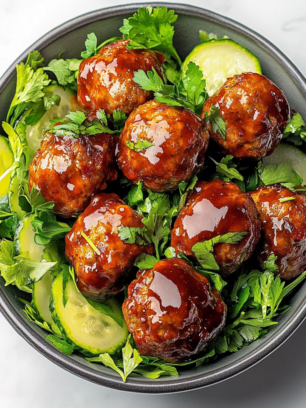 Keto BBQ Bacon Meatballs