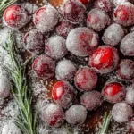 Sugared Cranberries & Sugared Rosemary