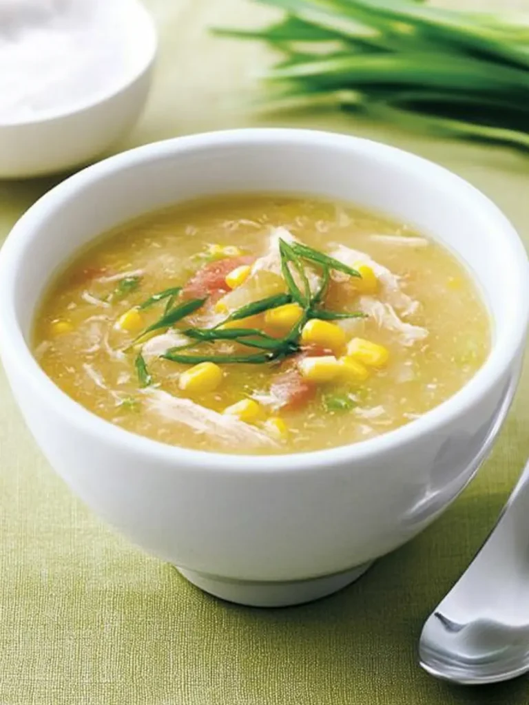 Chicken and sweet corn soup recipe
