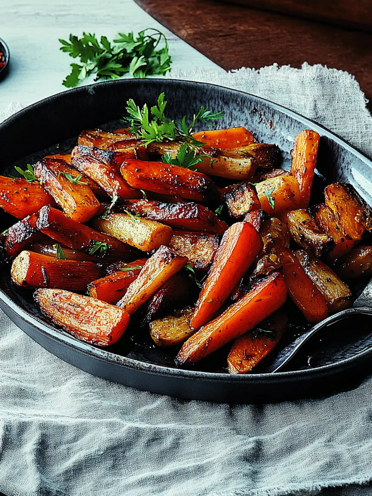 Easy roasted root vegetables