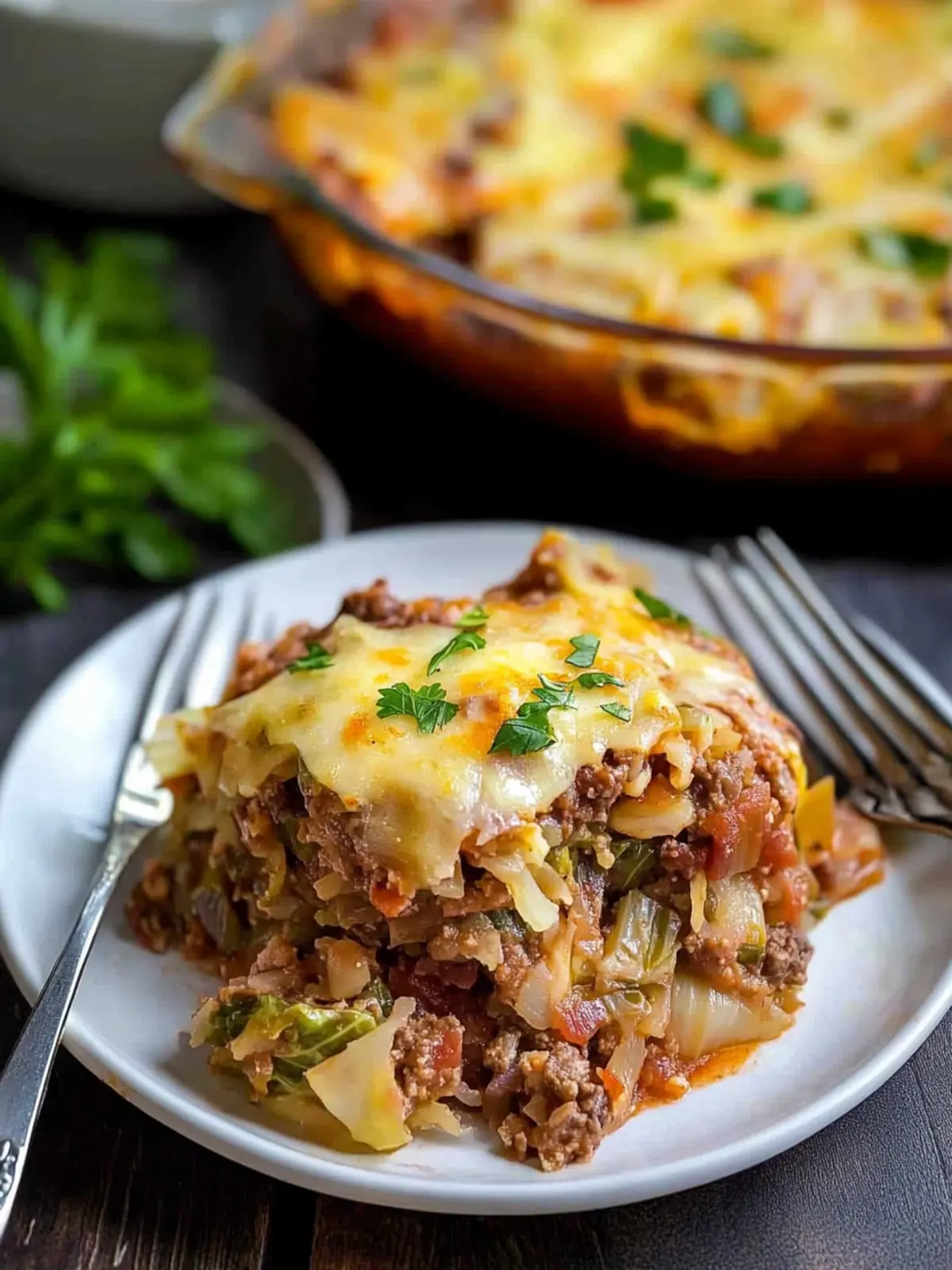 Low Carb Cabbage Roll Casserole