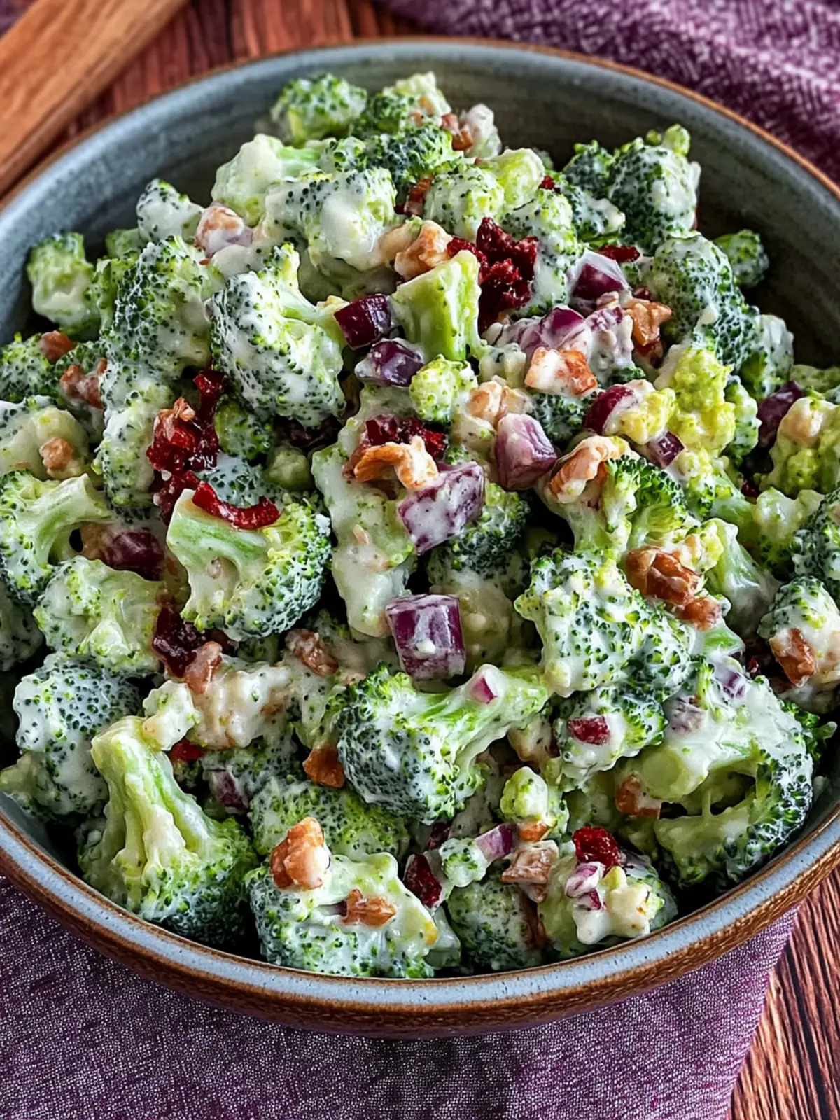 Raw Broccoli Salad