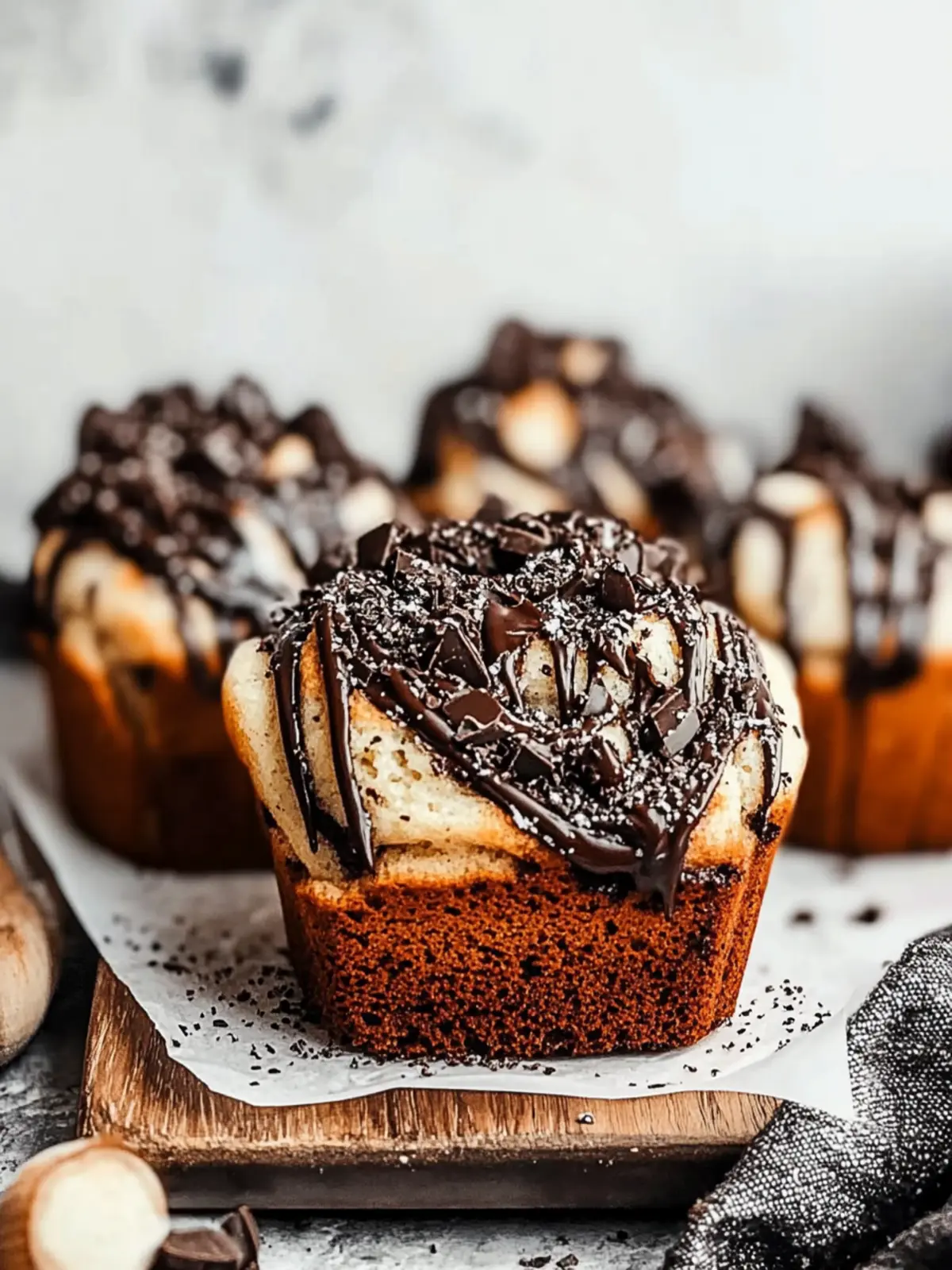 Delicious Chocolate and Espresso Babka Muffins