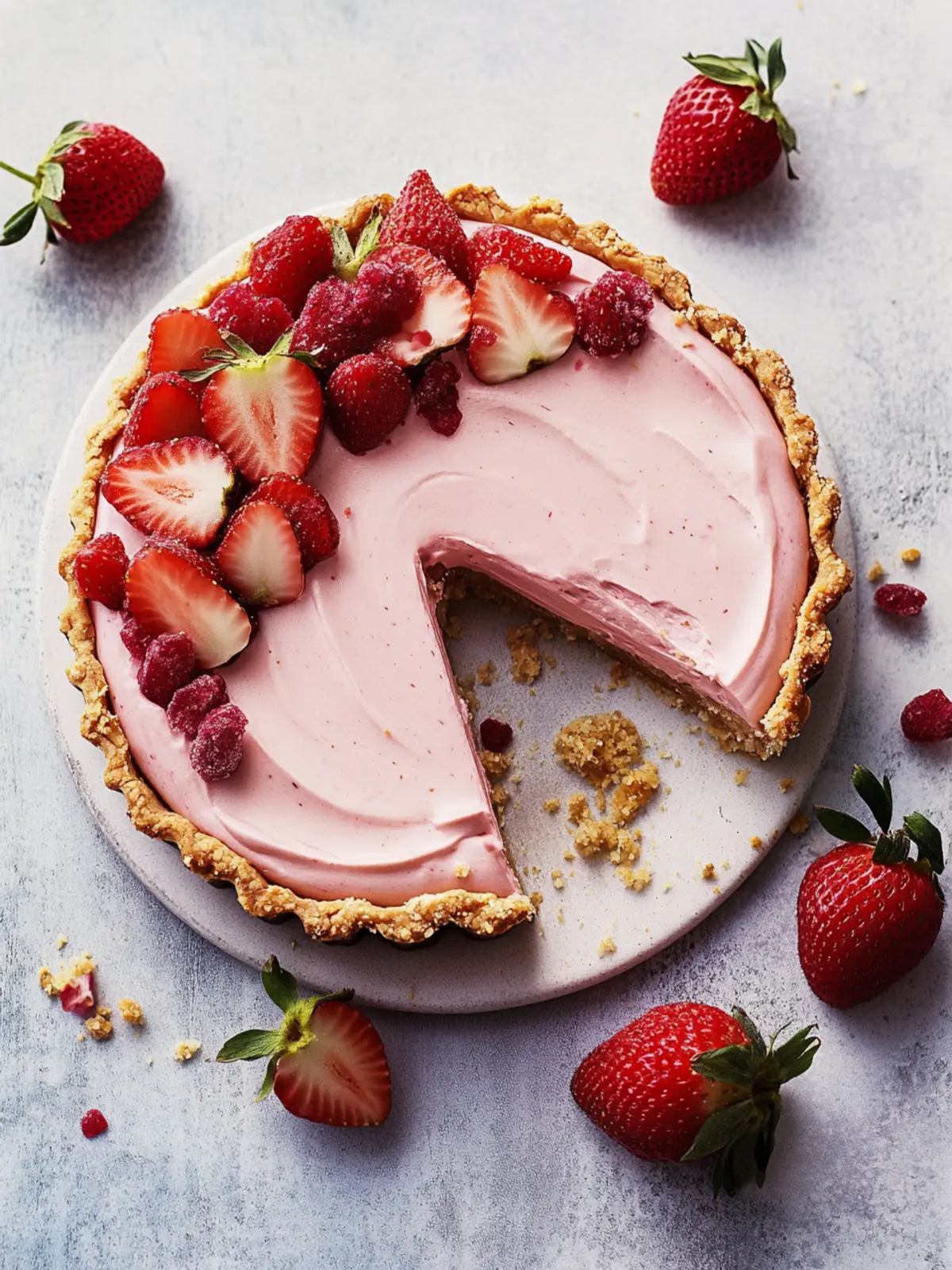 Strawberry Mousse Tart Recipe