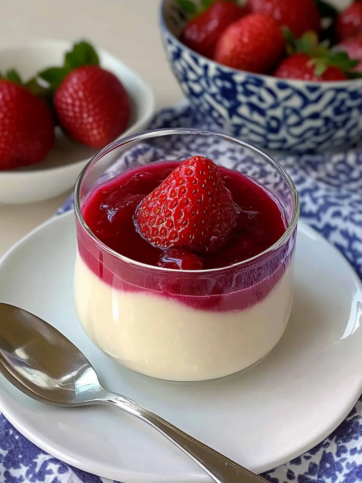 Strawberry Panna Cotta