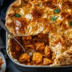 Butter chicken pie