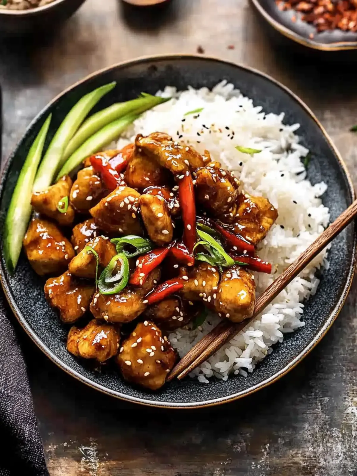 Weeknight Sesame Teriyaki Chicken with Ginger Rice