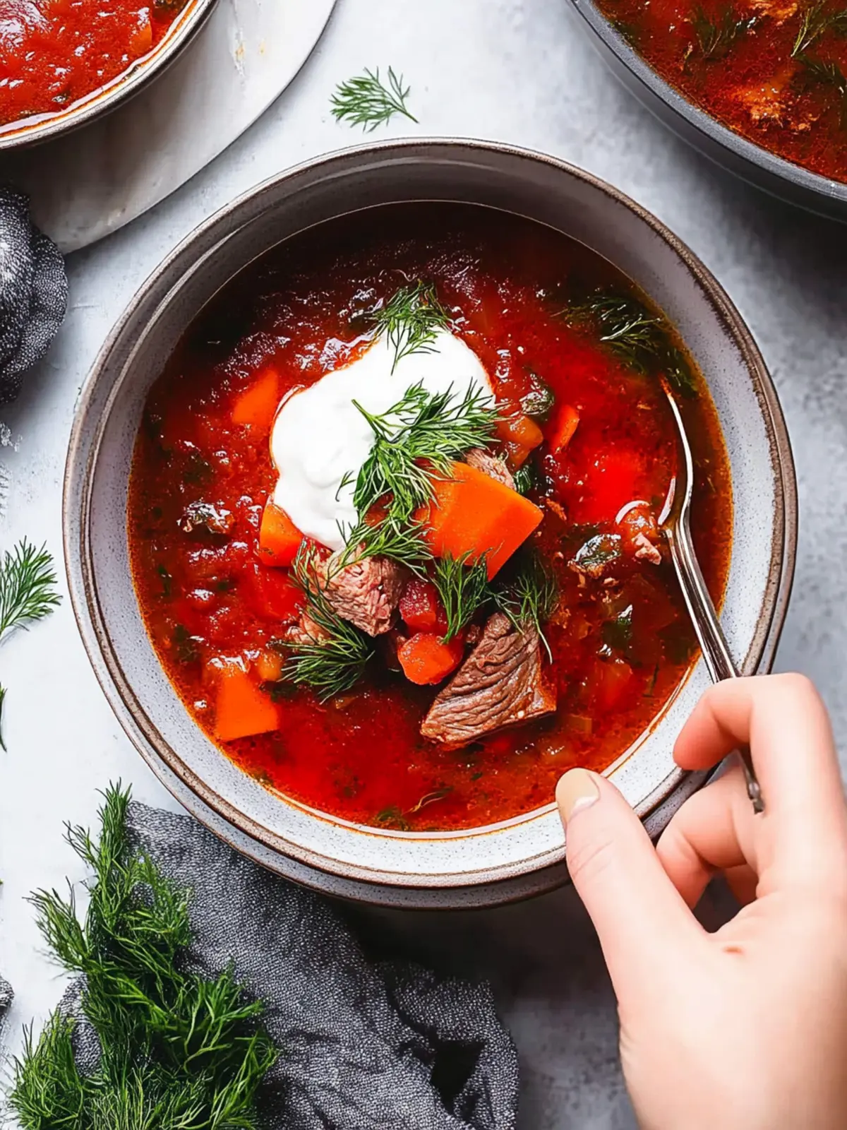 Hearty Borscht Soup with Beef for Cozy Nights In Borscht Soup with Beef